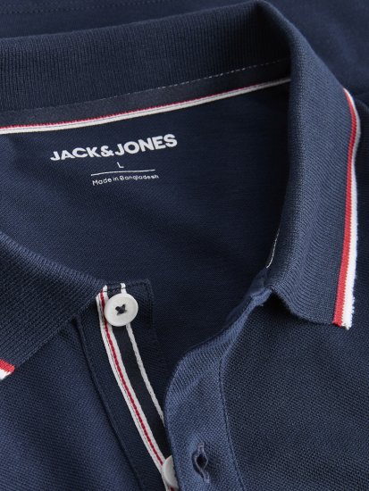 Jack & Jones Blaze Short Sleeve Polo Navy - Polotrøjer - Polotrøjer 2XL-8XL