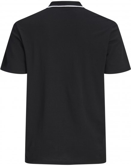 Jack & Jones Blaze Short Sleeve Polo Black - Polotrøjer - Polotrøjer 2XL-8XL