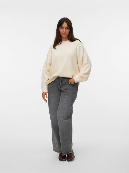 Vero Moda Boom Long Sleeve Pullover Birch - Striktrøjer - 