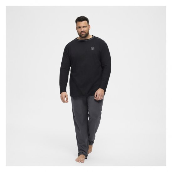 North Latitude Pyjama Pants Dark Grey Charcole - Pyjama/Loungewear - Pyjamas Herre Store Størrelser