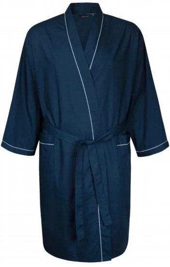 Espionage PJ091 Lightweight Bathrobe Navy - Badekåber/morgenkåber/håndklæder - Badekåber/Morgenkåber til Store Mænd