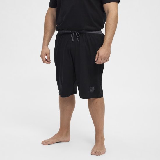 North Latitude Pyjama Shorts Black - Pyjama/Loungewear - Pyjamas Herre Store Størrelser