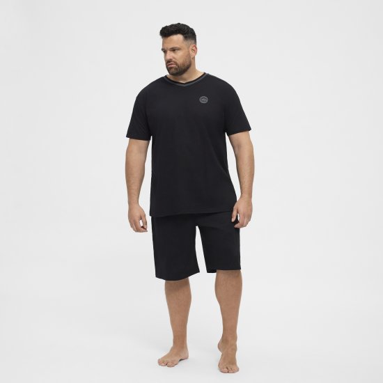 North Latitude Pyjama Shorts Black - Pyjama/Loungewear - Pyjamas Herre Store Størrelser