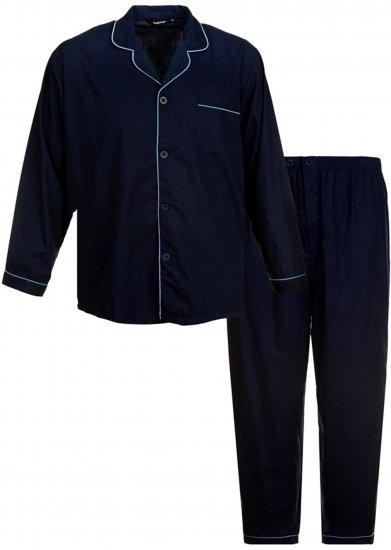 Espionage PJ057A Traditional Pyjama Navy - Undertøj og badetøj - Badetøj og Undertøj i store størrelser 