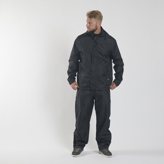 North Latitude Rain Jacket Black TALL - Sportstøj & outdoor - Sportstøj i store størrelser til mænd
