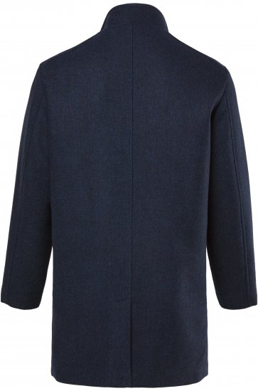 Boston Park Coat Two-Tone Wool Mix Navy - Jakker - Jakker i store størrelser, 2XL- 12XL