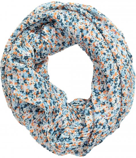 Ulla Popken Ditsy Floral Infinity Scarf Off-White - Tilbehør - 
