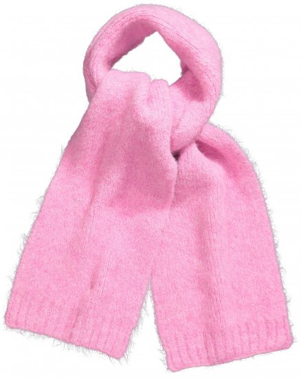 Ulla Popken Ribbed Knit Scarf Dark Pink - Tilbehør - 