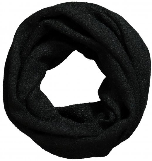 Ulla Popken Knit Infinity Scarf Black - Tilbehør - 