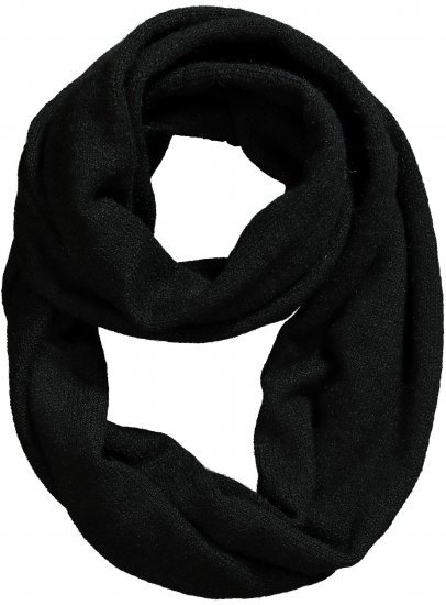 Ulla Popken Knit Infinity Scarf Black - Tilbehør - 
