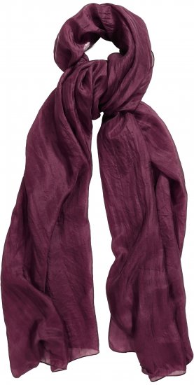 Ulla Popken Silk Scarf Aubergine - Tilbehør - 