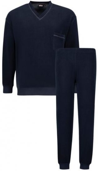 Adamo 119272 Frottier Pyjama Navy - Undertøj og Badetøj - Badetøj og Undertøj i store størrelser 