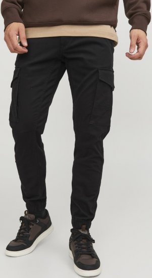 Jack & Jones Paul Flake Cargo Pants Black - Jeans og bukser - Herrejeans og bukser i store størrelser W40-W70