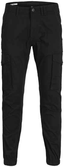 Jack & Jones Paul Flake Cargo Pants Black - Jeans og bukser - Herrejeans og bukser i store størrelser W40-W70