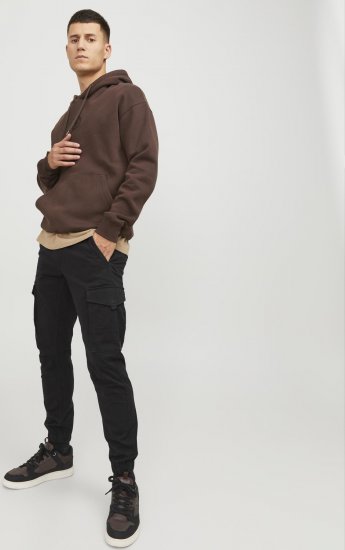 Jack & Jones Paul Flake Cargo Pants Black - Jeans og bukser - Herrejeans og bukser i store størrelser W40-W70