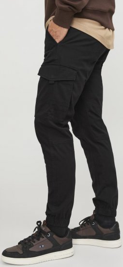 Jack & Jones Paul Flake Cargo Pants Black - Jeans og bukser - Herrejeans og bukser i store størrelser W40-W70