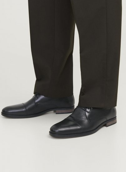 Jack & Jones Raymond Leather Shoes Anthracite - Herresko 40-52 - 