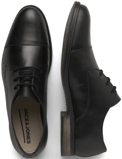 Jack & Jones Raymond Leather Shoes Anthracite - Herresko 40-52 - 