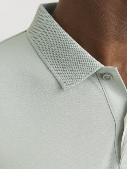 Jack & Jones Rodney Short Sleeve Polo Aqua Gray - Polotrøjer - Polotrøjer 2XL-8XL