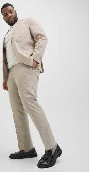 Jack & Jones Riviera Dress pants Beige - Jeans og bukser - Herrejeans og bukser i store størrelser W40-W70