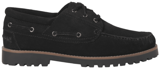 Jack & Jones Brooklyn Suede Boat Shoes Black - Herresko 40-52 - Herresko og sneakers str. 40-52