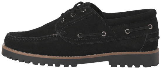 Jack & Jones Brooklyn Suede Boat Shoes Black - Herresko 40-52 - Herresko og sneakers str. 40-52