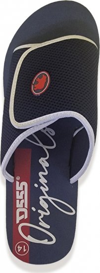 D555 DRAKE Slippers With Velcro Fastening Navy - Herresko 40-52 - 
