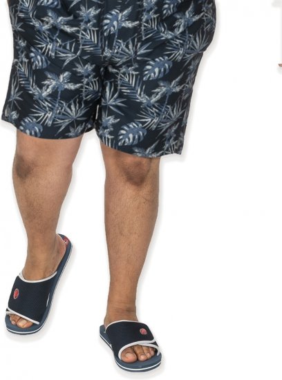 D555 DRAKE Slippers With Velcro Fastening Navy - Herresko 40-52 - 