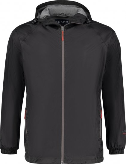 Adamo Nilo Lightweight Softshell Rain Jacket Black - Jakker - Jakker i store størrelser, 2XL- 12XL