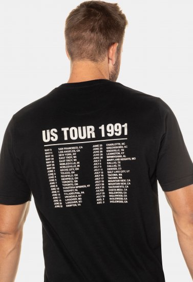 JP1880 Guns N’ Roses Skull Comfort Fit Band T-Shirt Black - T-shirts - T-shirts i store størrelser - 2XL-14XL