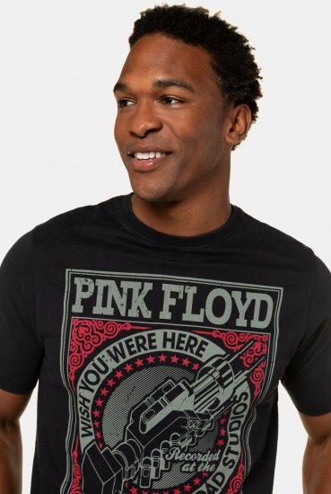 JP1880 Pink Floyd Retro Graphic Comfort Fit Band T-Shirt Black - T-shirts - T-shirts i store størrelser - 2XL-14XL