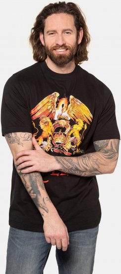 JP1880 Queen Graphic Comfort Fit Band T-Shirt Black - T-shirts - T-shirts i store størrelser - 2XL-14XL