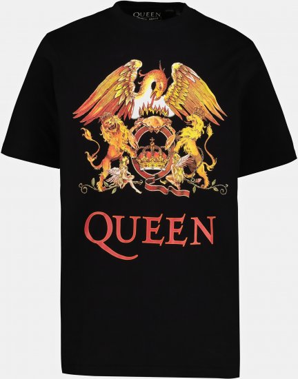 JP1880 Queen Graphic Comfort Fit Band T-Shirt Black - T-shirts - T-shirts i store størrelser - 2XL-14XL