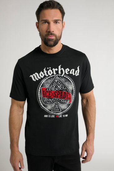 JP1880 Motörhead ACE Graphic Comfort Fit Band T-Shirt Black - T-shirts - T-shirts i store størrelser - 2XL-14XL