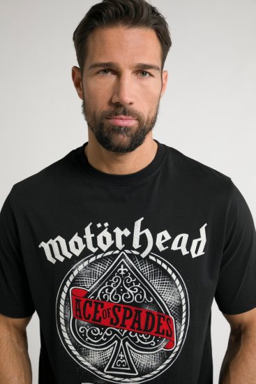 JP1880 Motörhead ACE Graphic Comfort Fit Band T-Shirt Black - T-shirts - T-shirts i store størrelser - 2XL-14XL