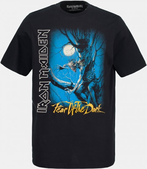 JP1880 Iron Maiden Graphic Comfort Fit Band T-Shirt Black - T-shirts - T-shirts i store størrelser - 2XL-14XL