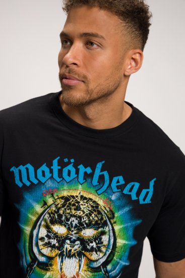 JP1880 Motörhead OVERKILL Theme Graphic Comfort Fit Band T-Shirt Black - T-shirts - T-shirts i store størrelser - 2XL-14XL