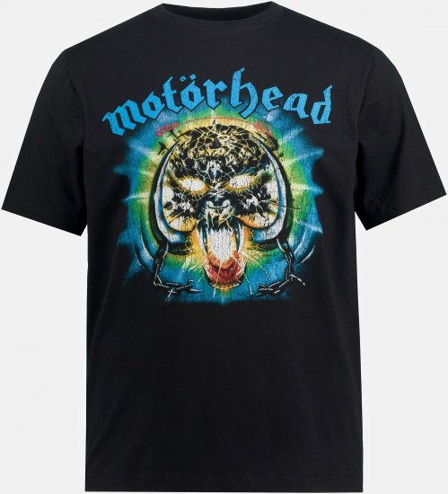 JP1880 Motörhead OVERKILL Theme Graphic Comfort Fit Band T-Shirt Black - T-shirts - T-shirts i store størrelser - 2XL-14XL