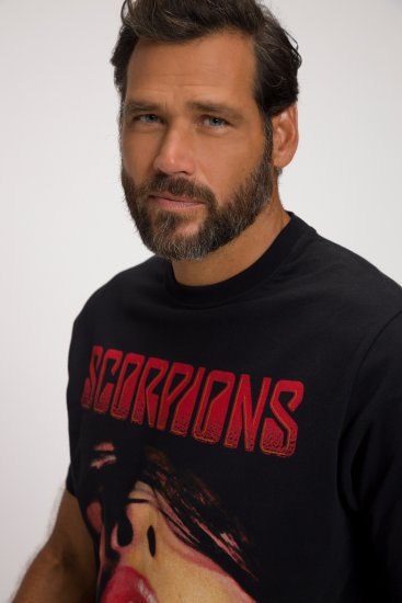 JP1880 Scorpions Graphic Comfort Fit Band T-Shirt Black - T-shirts - T-shirts i store størrelser - 2XL-14XL