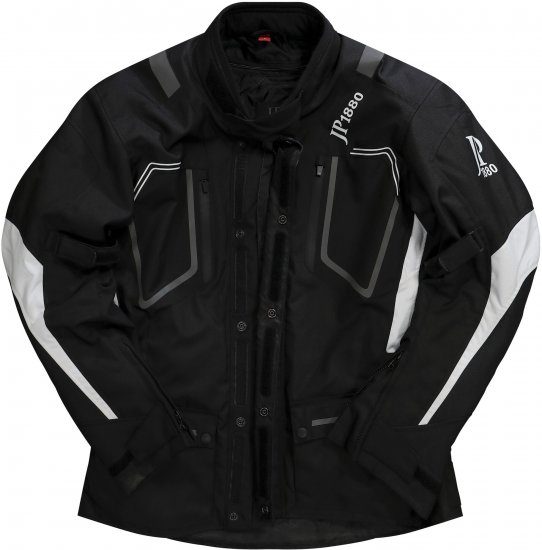JP1880 Sporty Touring Motorcycle Jacket Black - Motorcykeltøj i plusstørrelser - Motorcykeltøj i store størrelser til mænd