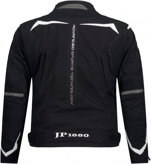 JP1880 3D Mesh Insert Motorcycle Jacket Black - Motorcykeltøj i plusstørrelser - Motorcykeltøj i store størrelser til mænd