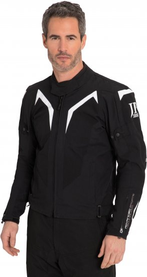 JP1880 3D Mesh Insert Motorcycle Jacket Black - Motorcykeltøj i plusstørrelser - Motorcykeltøj i store størrelser til mænd