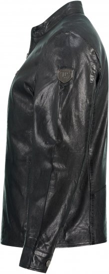 JP1880 Biker Style Leather Jacket Black - Jakker - Jakker i store størrelser, 2XL- 12XL