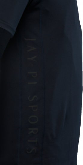 JP1880 QuickDry Side Prints Tennis T-Shirt Dark Navy - Sportstøj & outdoor - Sportstøj i store størrelser til mænd