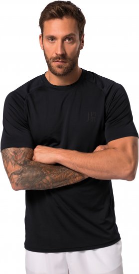 JP1880 QuickDry Side Prints Tennis T-Shirt Dark Navy - Sportstøj & outdoor - Sportstøj i store størrelser til mænd