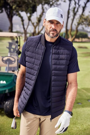 JP1880 Jay-Pi FLEXNAMIC® QuickDry Golfing T-Shirt Dark Navy - Sportstøj & outdoor - Sportstøj i store størrelser til mænd