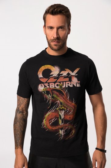 JP1880 Ozzy Osbourne Graphic Band T-Shirt Black - T-shirts - T-shirts i store størrelser - 2XL-14XL