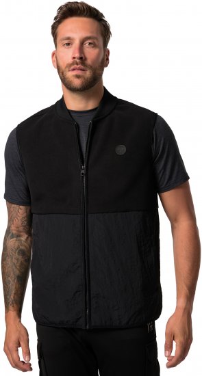 JP1880 Level 2 Double-Layer Fleece Vest Black - Sportstøj & outdoor - Sportstøj i store størrelser til mænd