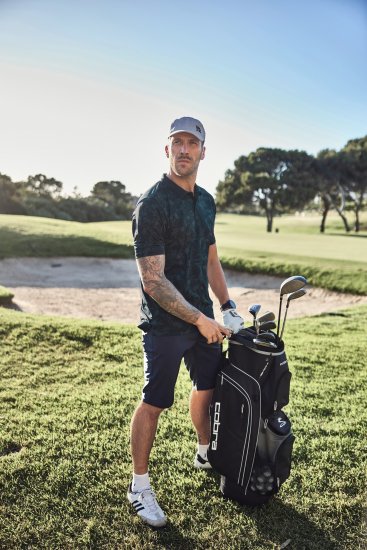 JP1880 Jay-Pi QuickDry AOP Golf Polo Shirt Navy Blue - Polotrøjer - Polotrøjer 2XL-8XL