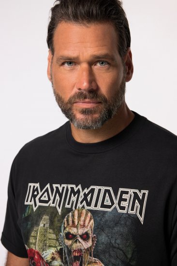 JP1880 Iron Maiden Eddie Attack Band T-Shirt Black - T-shirts - T-shirts i store størrelser - 2XL-14XL